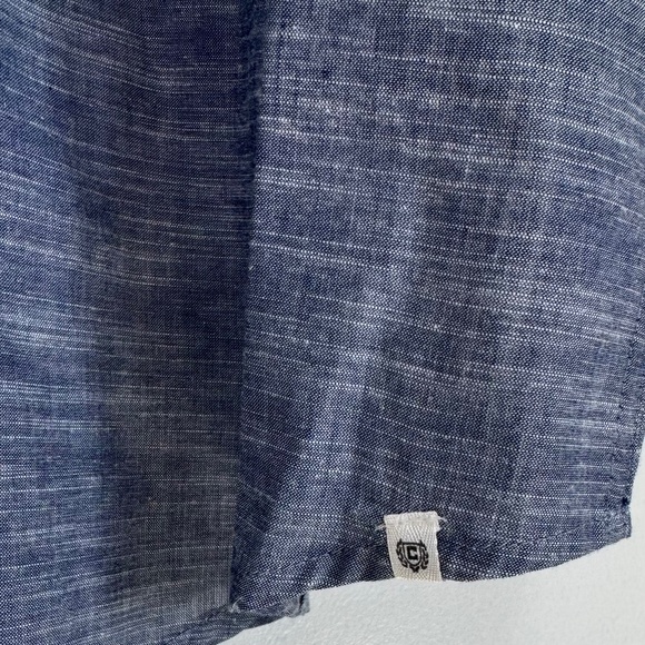 NWT Chaps Short Sleeve Coastland Wash Chambray Big & Tall Button-up Shirt 2XLT - Picture 7 of 11